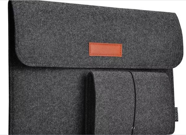 Felt computer sleeve and power supply bag Felt computer sleeve and power supply bag